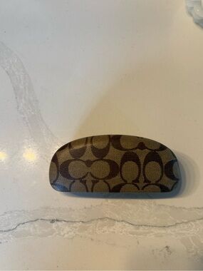 Coach Signature Canvas Eyeglass Case in Brown and Dark Brown